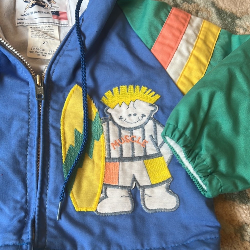 Colorful Kids Raincoat with Hood - Picture 3 of 5